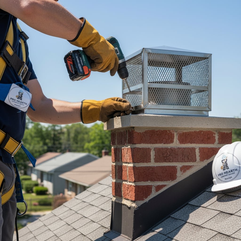 Boston Chimney Cap Installation
